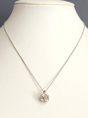 Vintage AVON cube cz necklace